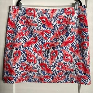 Talbots lobster print skirt